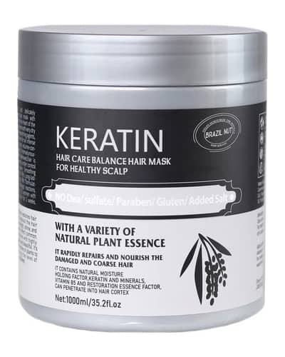 ماسک مو فاقد سولفات حاوی روغن آجیل برزیلی کراتین 1000ml