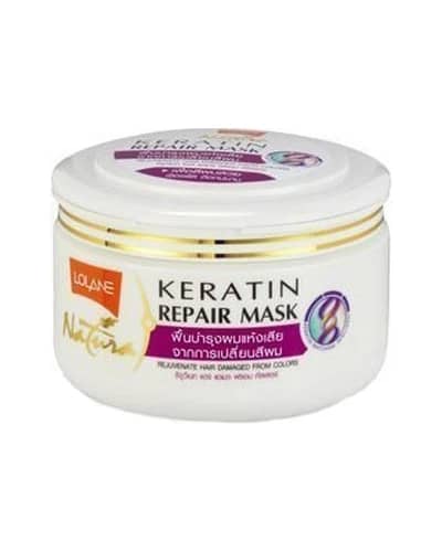 ماسک کراتین ترمیم کننده مو های آسیب دیده لولان (مو های آسیب دیده از حرارت)