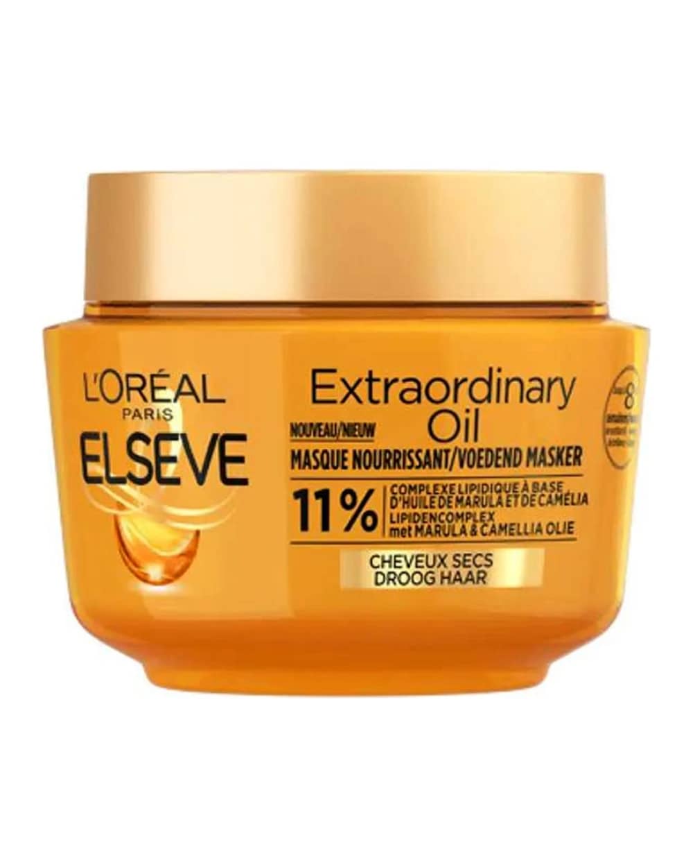 ماسک مو لورال Extraordinary oil مناسب مو خشک 300ml