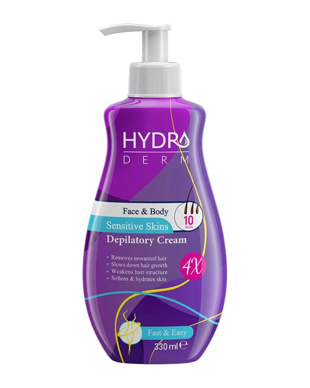 کرم موبر صورت و بدن پوست های حساس بانوان هیدرودرم 330ml