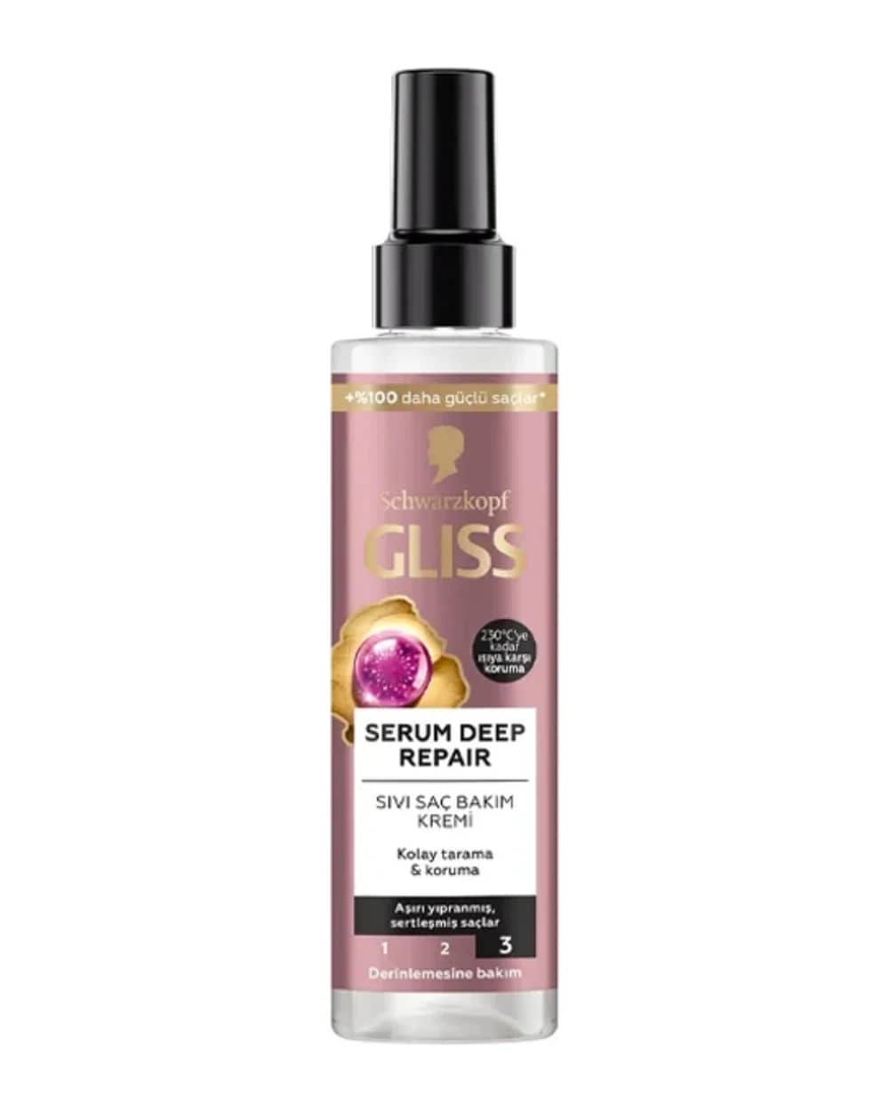 اسپری دو فاز ترمیم کننده مو گلیس Serum Deep Repair