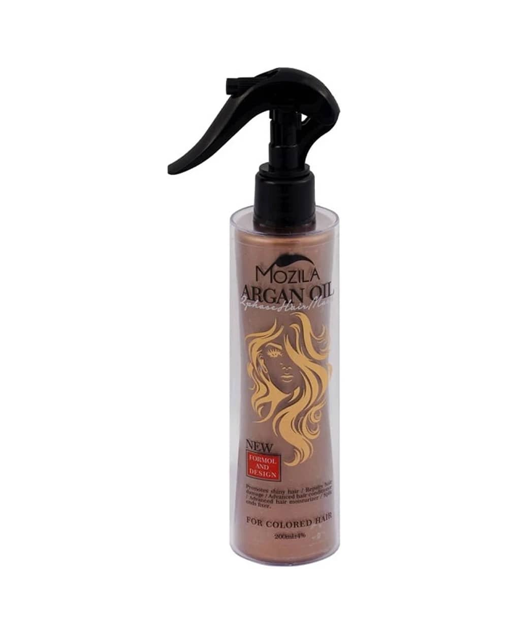 اسپری مو دو فاز احیا کننده موهای آسیب دیده حاوی روغن آرگان موزیلا 200ml