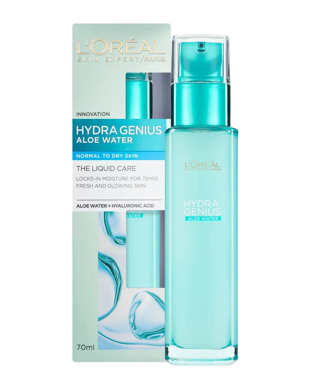 L'Oréal Paris Hydra Genius Liquid Care Idratante per Pelle da Normale a Secca 70 ml