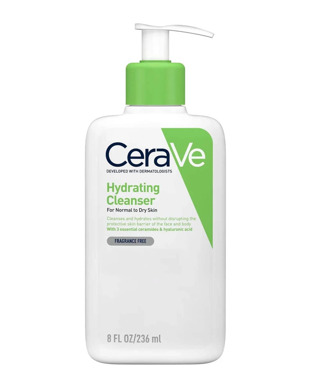 CeraVe Detergente Idratante con Acido Ialuronico per Pelle da Normale a Secca 236 ml