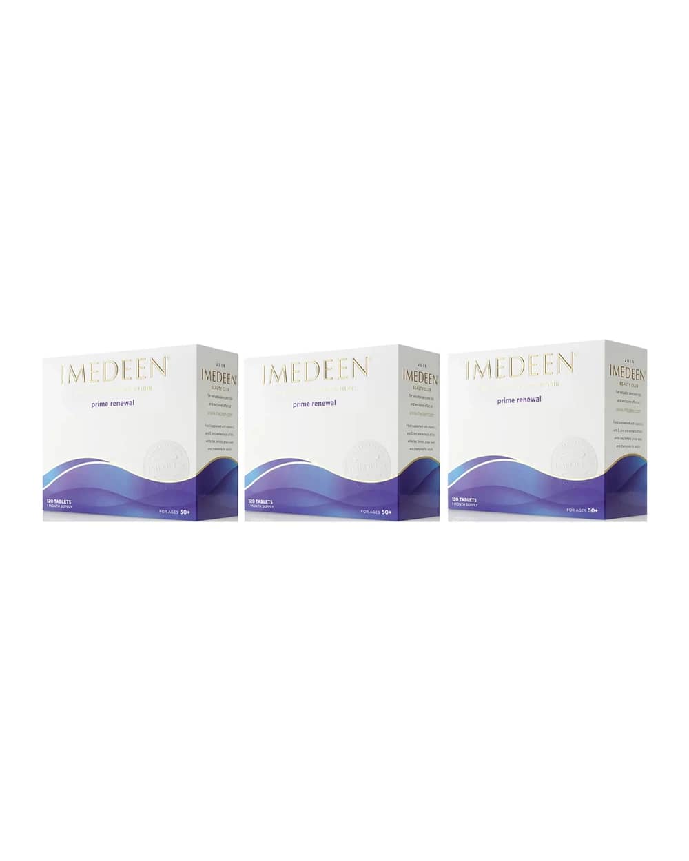 Imedeen Prime Renewal Beauty & Skin Supplement, contains Vitamin C and Zinc, 3 Month Bundle, 3x120 Tablets, Age 50+