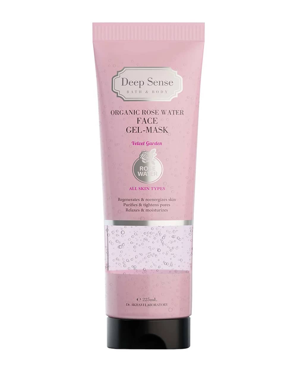 ژل ماسک نرم کننده پوست صورت گلاب دیپ سنس 225ml