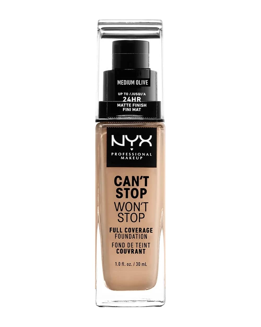 NYX Professional Makeup Can't Stop Won't Stop fondotinta 24 ore (varie tonalità)