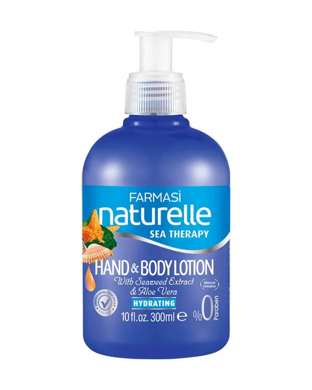 لوسیون دست و بدن حاوی جلبک دریایی و آلوئه ورا فارماسی 300ml