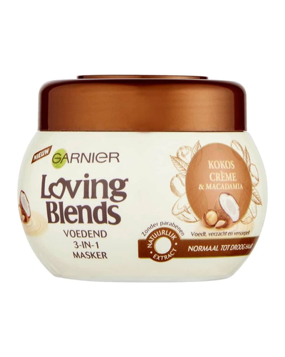 ماسک مو آبرسان عصاره شیر نارگیل Loving Blends گارنیه 300ml