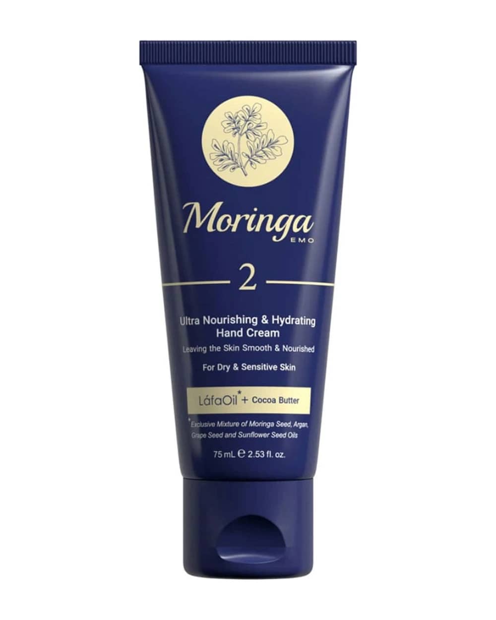 کرم دست فوق مغذی و آبرسان پوست های خشک و حساس 2 مورینگا امو 75ml