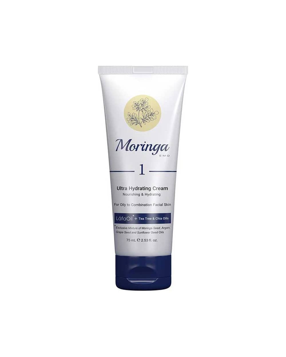 کرم آبرسان دست و صورت مناسب پوست های چرب و مختلط 1 مورینگا امو 75ml