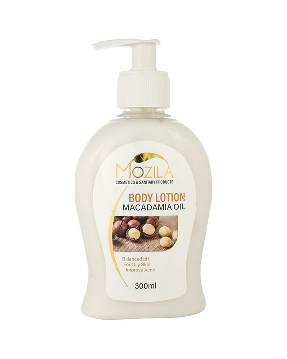 لوسیون بدن پوست چرب حاوی روغن ماکادمیا موزیلا 300ml