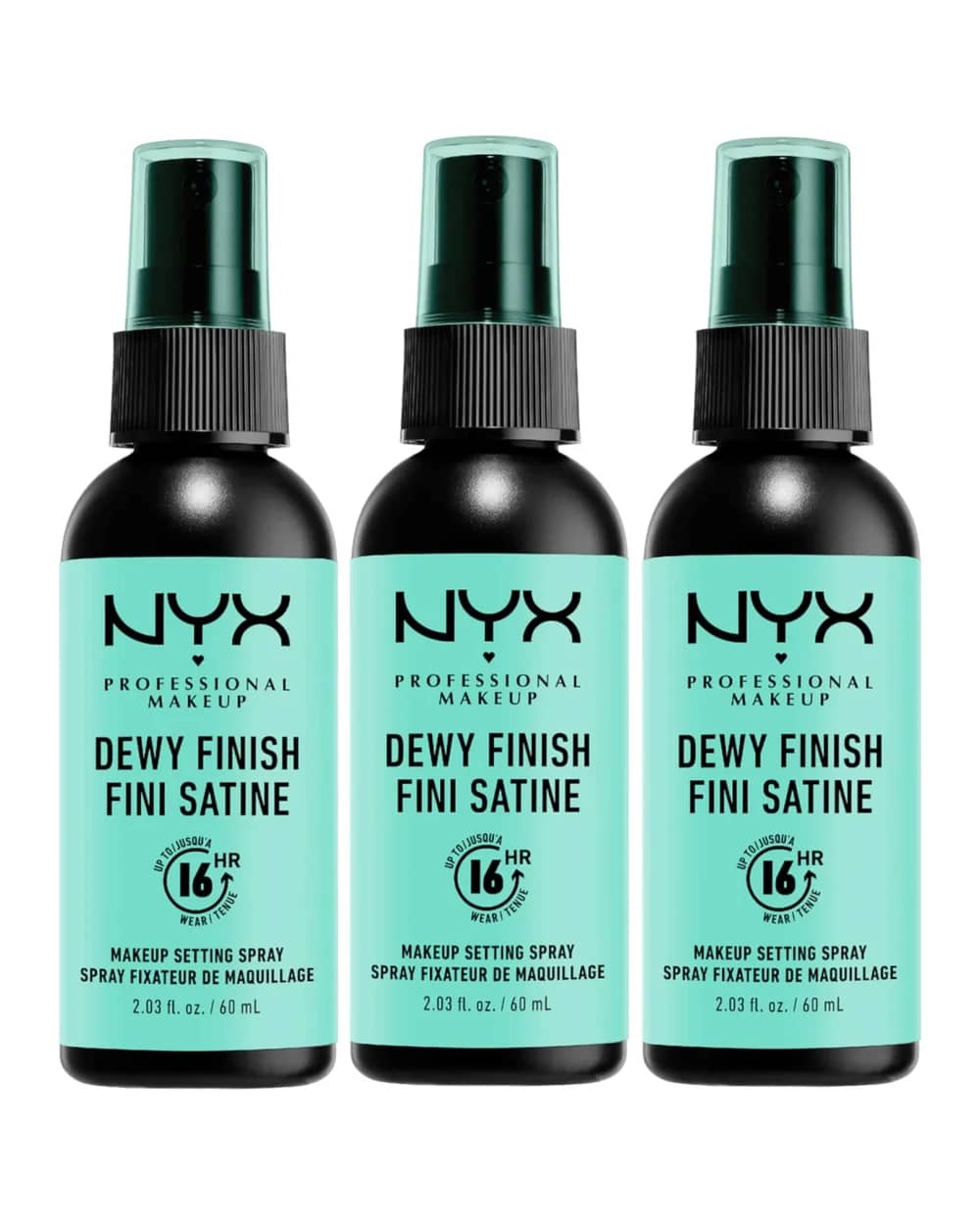 NYX Professional Makeup Dewy Setting Spray Trio