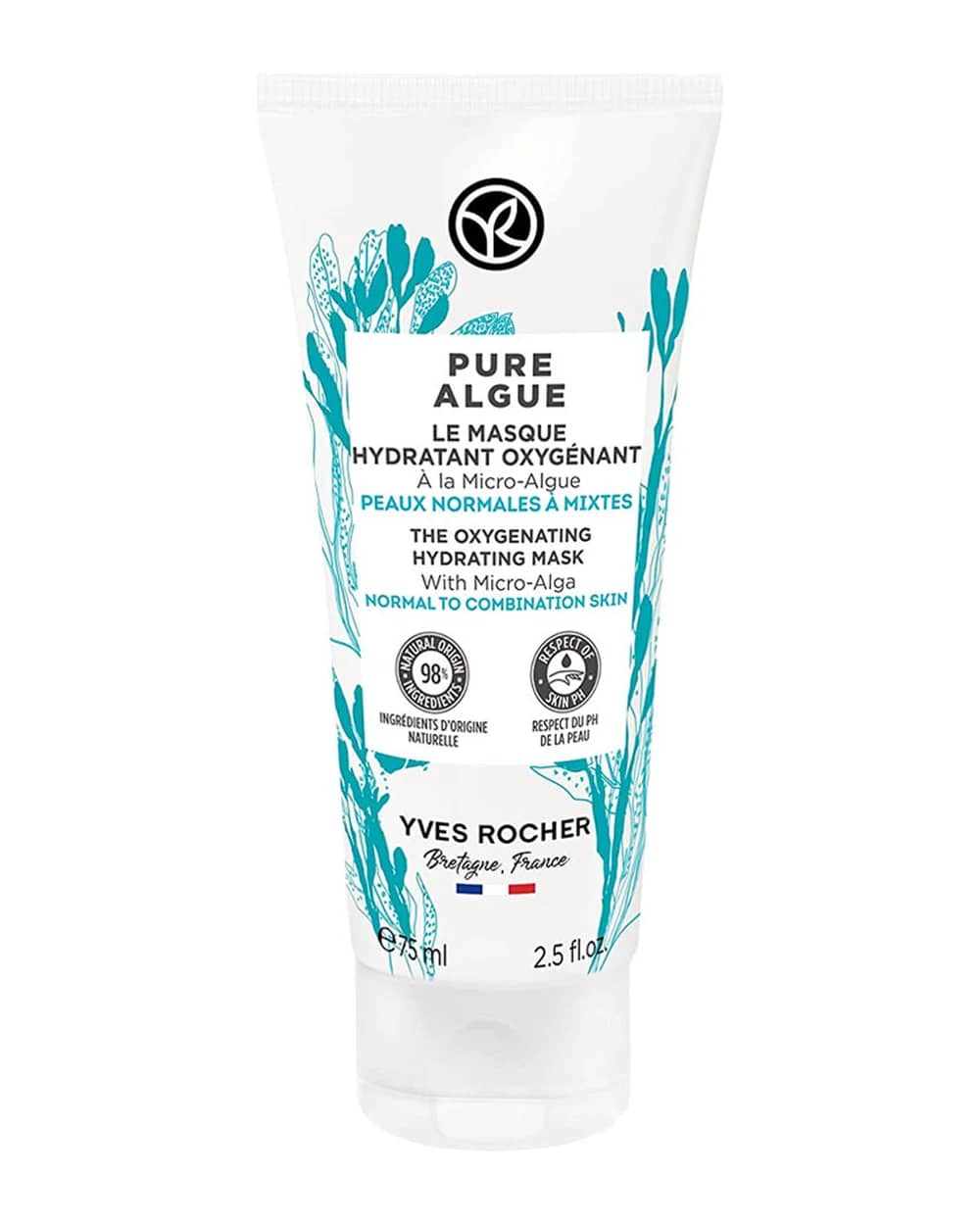 ماسک آبرسان و اکسیژن رسان پوست های نرمال تا مختلط ایوروشه 75ml
