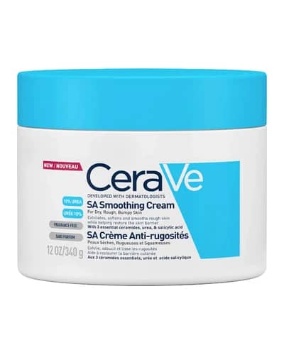 CeraVe SA Crema Levigante con Acido Salicilico per Pelle Secca, Ruvida e Irregolare 340 g