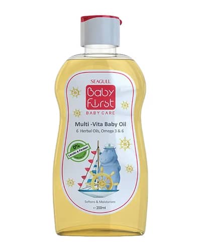 روغن بچه گیاهی نرم کننده پوست Baby First سی گل 200ml