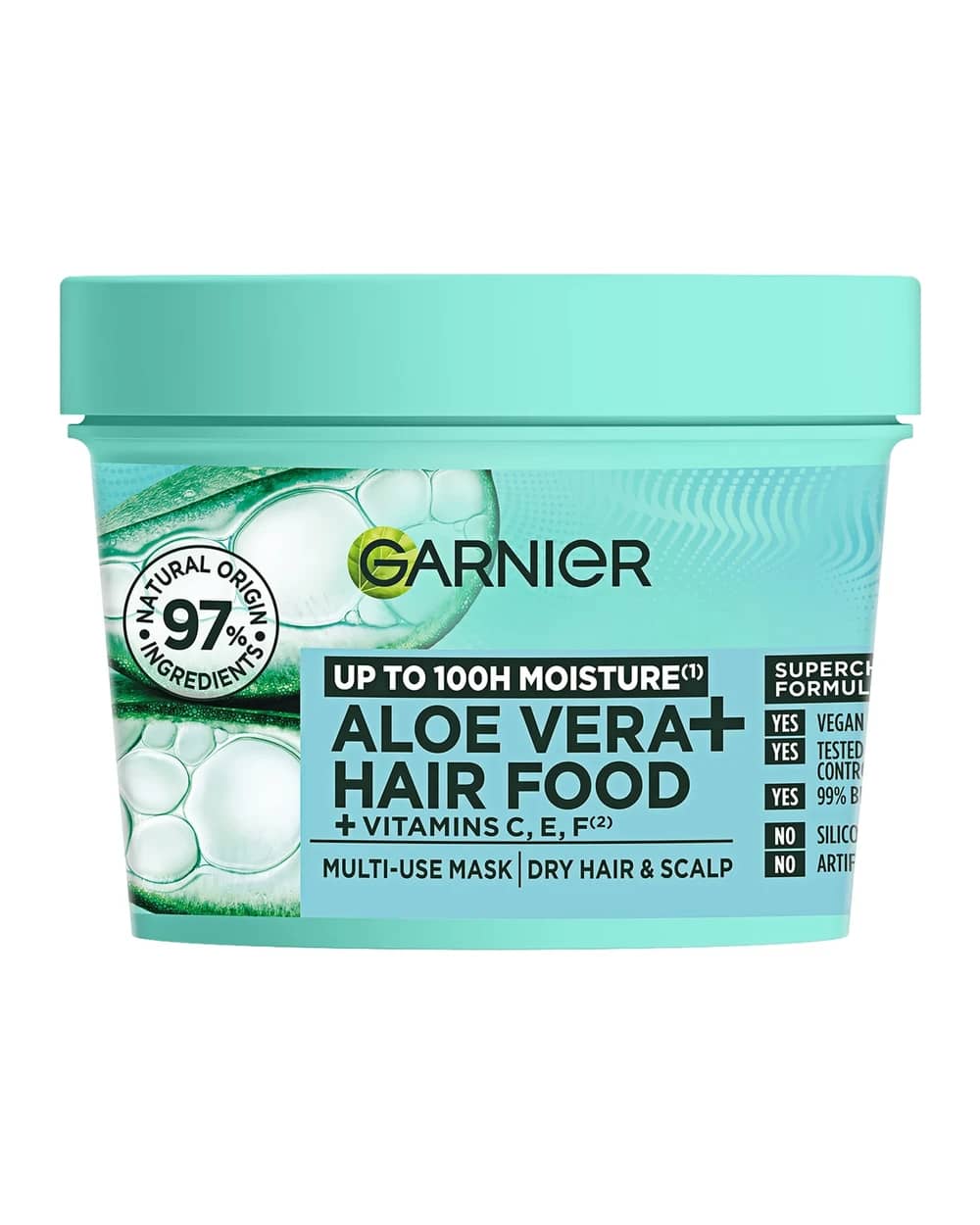 Garnier Ultimate Blends Hair Food Aloe Vera 3-in-1 Maschera Trattamento per Capelli Normali 390ml