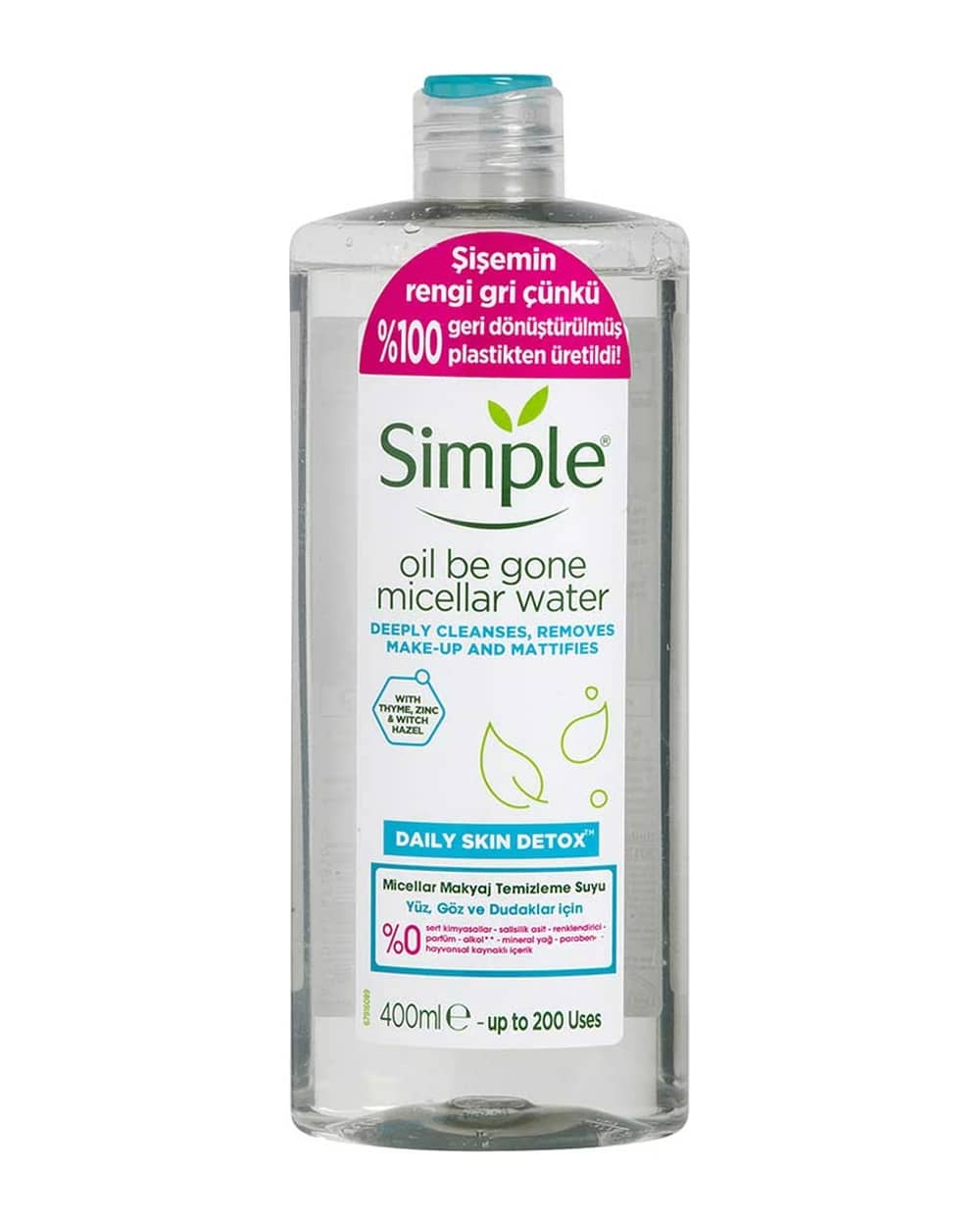 میسلار واتر پوست چرب Daily Skin Detox سیمپل 400ml