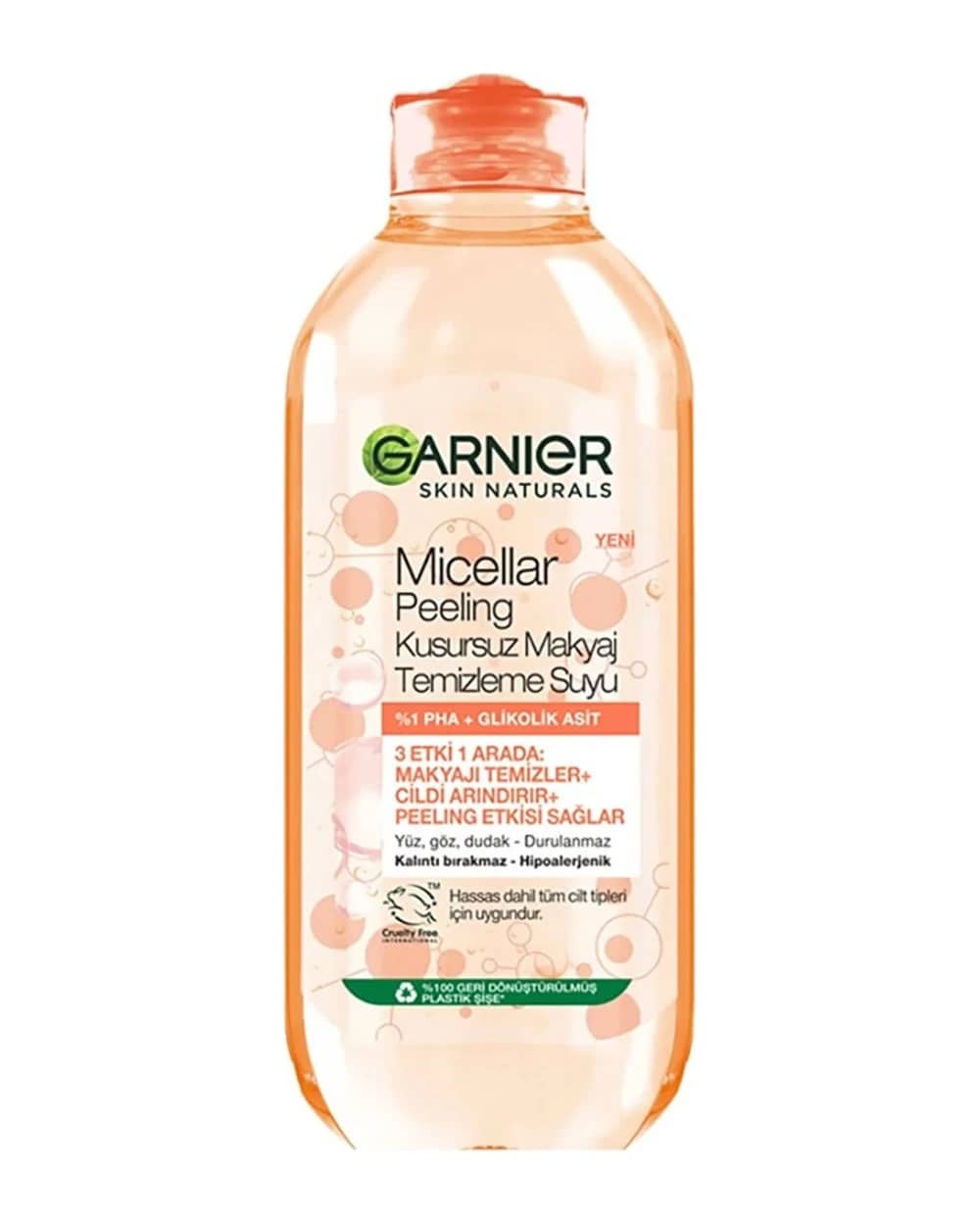 میسلار واتر لایه بردار حاوی گلیکولیک اسید و PHA %1 گارنیه 400ml