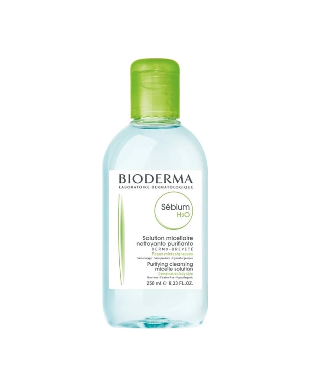 میسلار واتر پوست چرب و مختلط Sebium H2O بایودرما 250ml