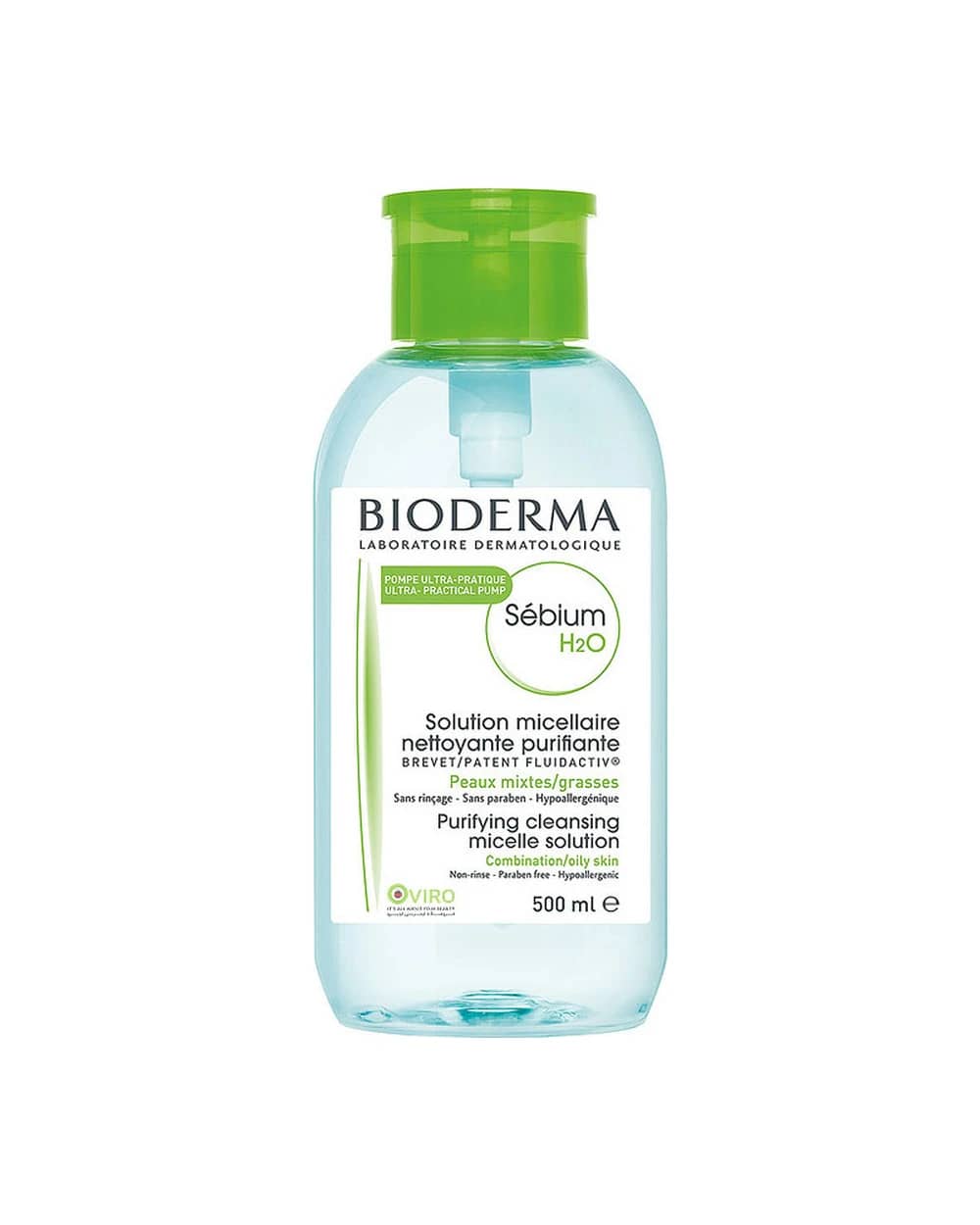 میسلار واتر Sebium H2O پمپی بایودرما 500ml