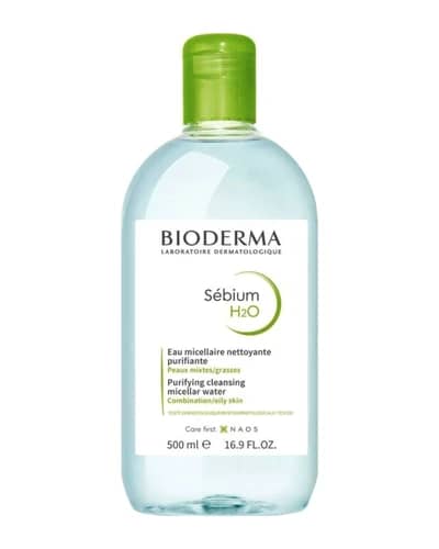 میسلار واتر پوست چرب و مختلط Sebium H2O بایودرما 500ml