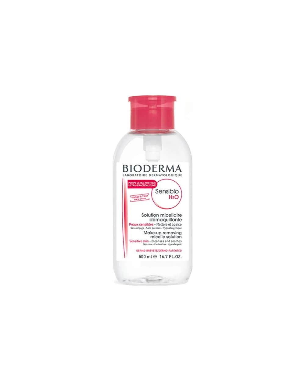 میسلار واتر Sensibio H2O پمپی بایودرما 500ml