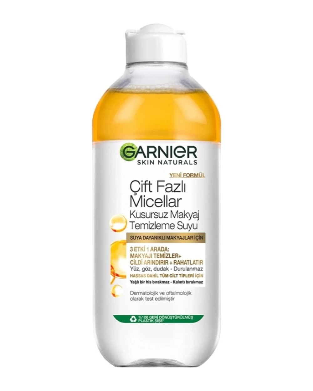 میسلار واتر دو فاز گارنیه انواع پوست 400ml