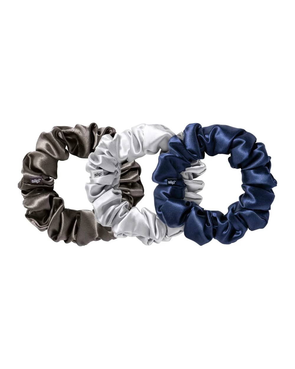 Slip Silk Large Scrunchies - Midnight (Pack of 3)