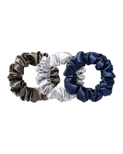 Slip Silk Large Scrunchies - Midnight (Pack of 3)