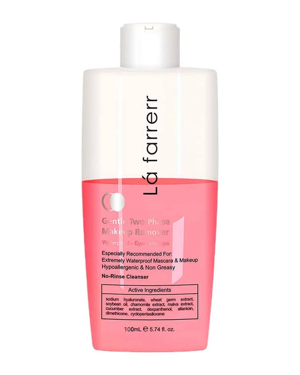 محلول دو فاز پاک کننده آرایش ضد آب چشم و لب لافارر 100ml