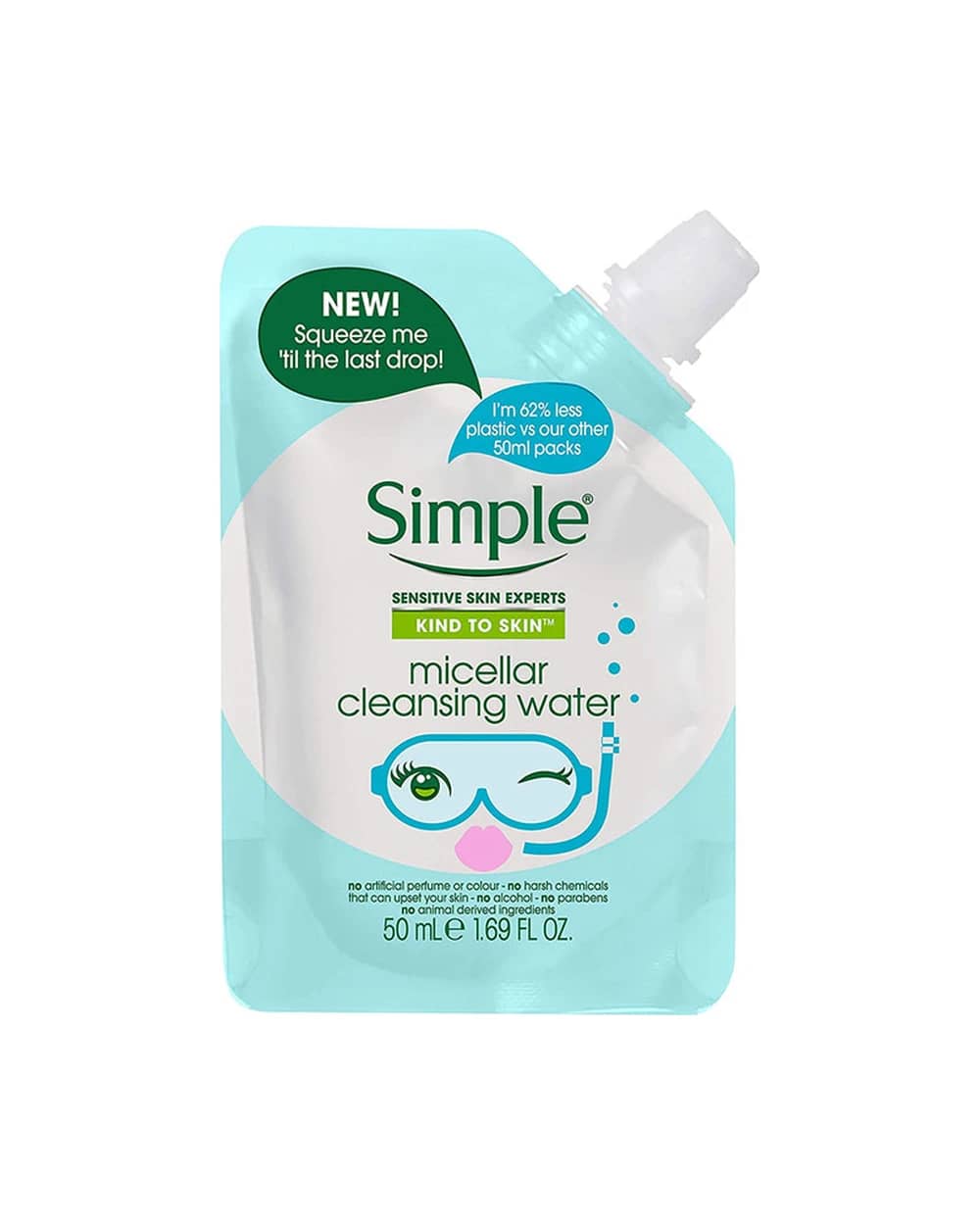 میسلار واتر پاکتی پوست حساس Kind To Skin سیمپل 50ml