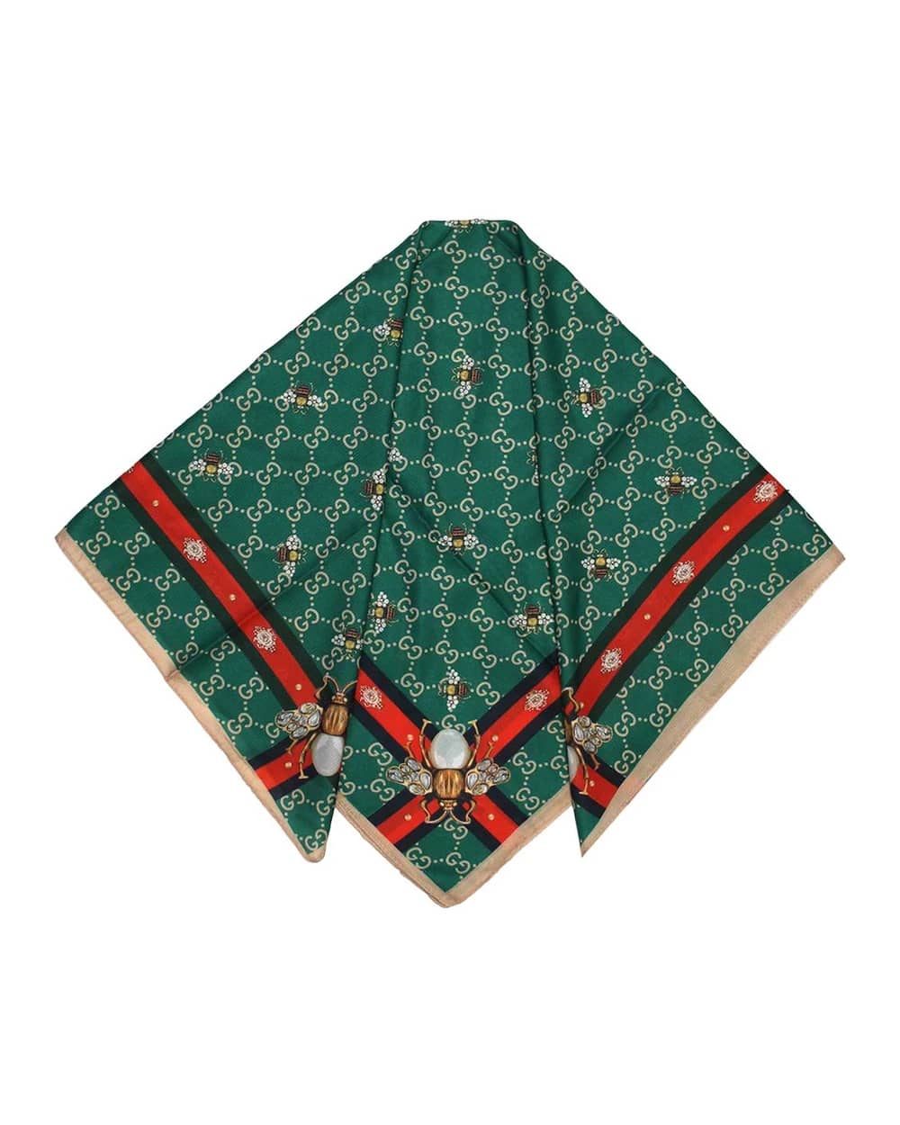 مینی اسکارف طرح گوچی و زنبور کد 6047