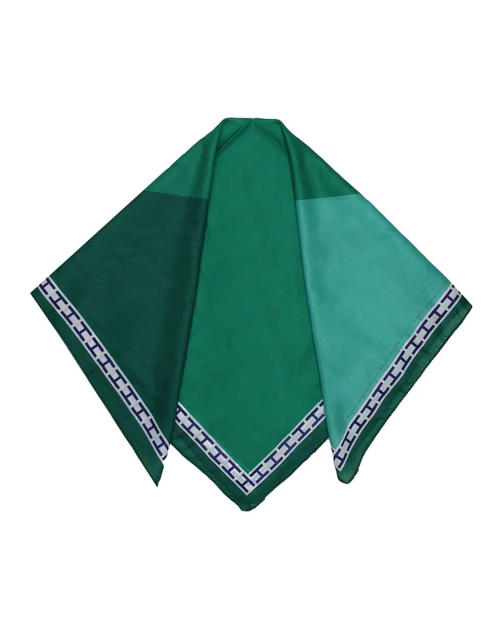 مینی اسکارف طرح سبز کد 6057