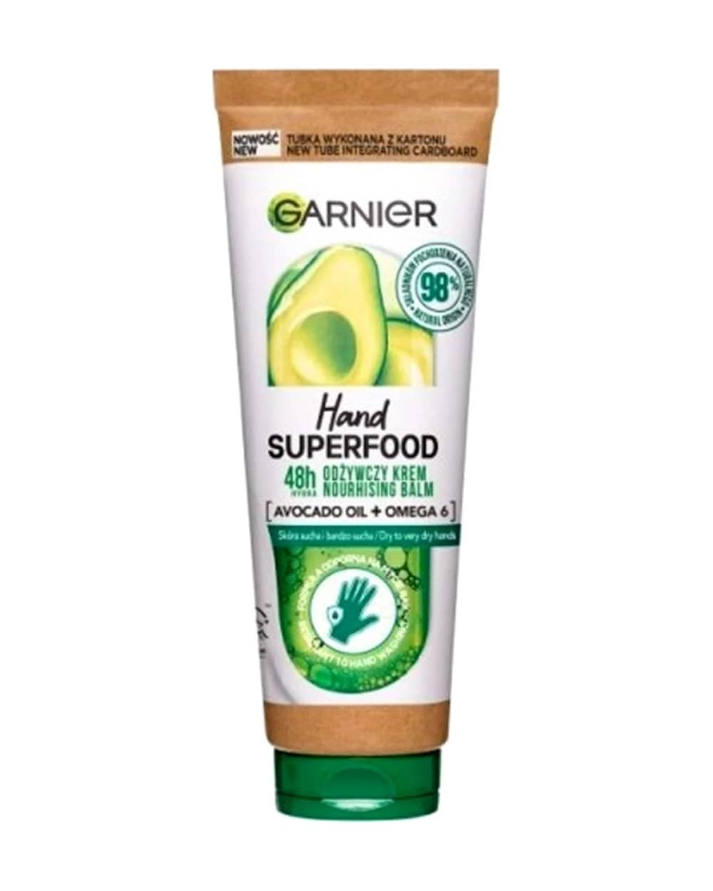 کرم دست روغن آووکادو و امگا 6 SuperFood گارنیه 75ml