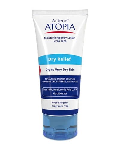 لوسیون بدن مرطوب کننده قوی حاوی 10% اوره Dry Relief آردن آتوپیا 200ml