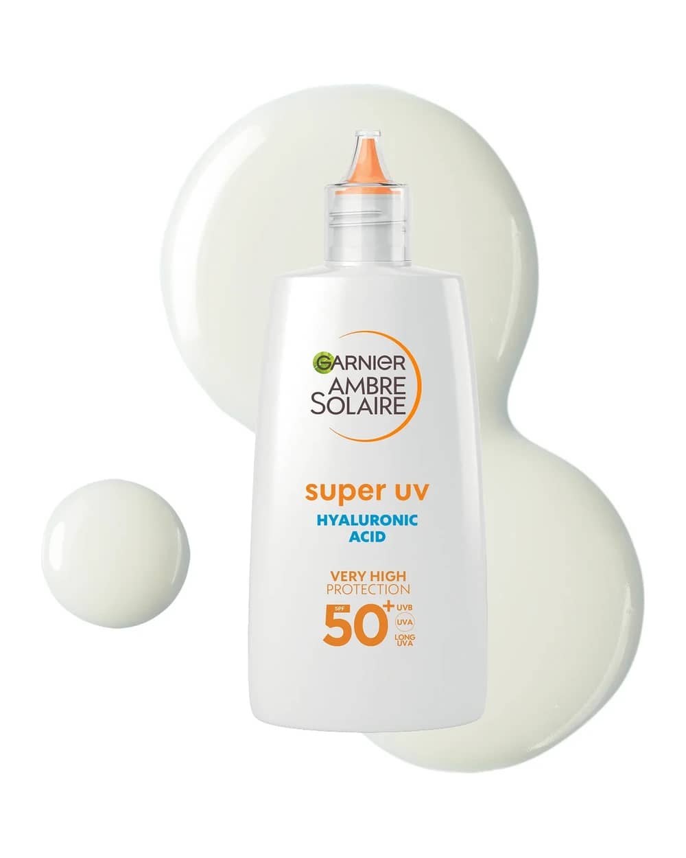 Garnier Ambre Solaire Fluido Viso Ultraleggero con Protezione Solare SPF 50+ per Pelle Sensibile 40 ml