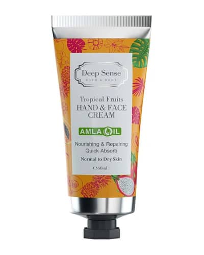 کرم مرطوب کننده دست و صورت میوه های استوایی دیپ سنس 60ml
