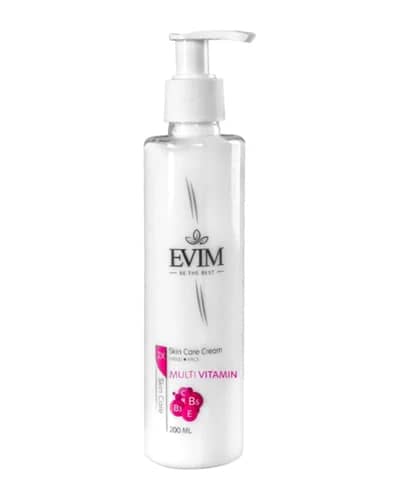کرم مرطوب کننده و آبرسان انواع پوست مولتی ویتامین ایویم 200ml