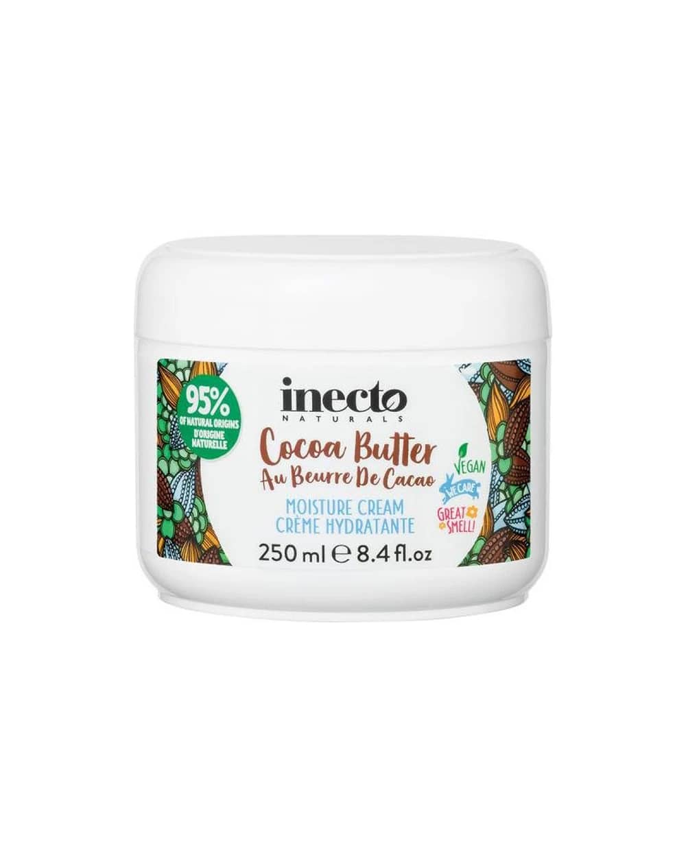کرم مرطوب کننده و آبرسان کره کاکائو اینکتو 250ml