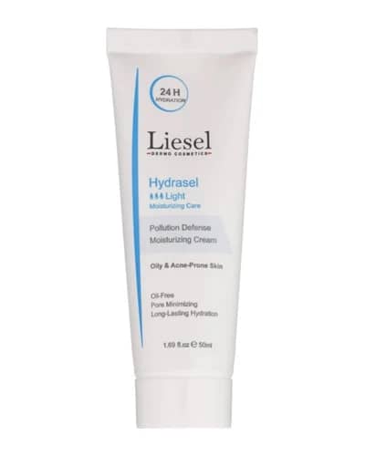 کرم مرطوب کننده و آبرسان پوست چرب Hydrasel Light لایسل 50ml
