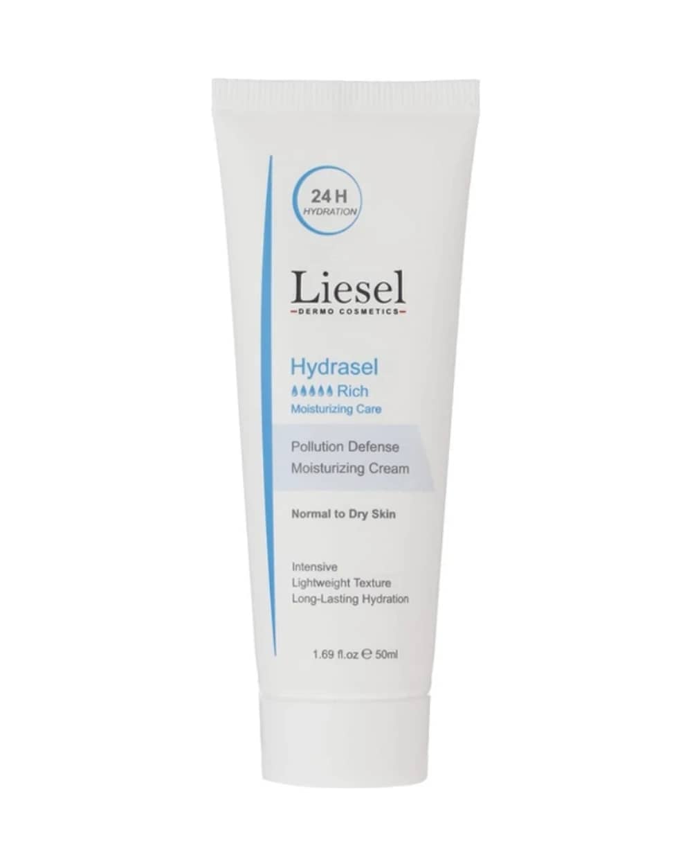 کرم مرطوب کننده و آبرسان پوست خشک Hydrasel Rich لایسل 50ml
