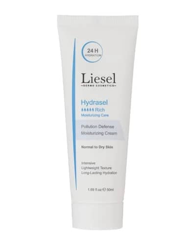 کرم مرطوب کننده و آبرسان پوست خشک Hydrasel Rich لایسل 50ml