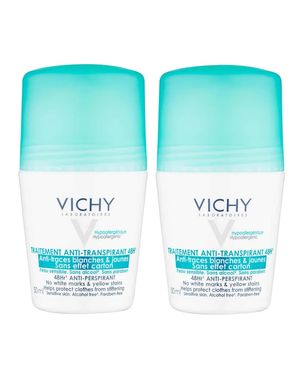 VICHY No Marks Roll-on Deodorant Duo 50ml