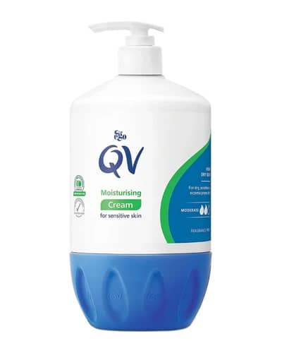 کرم مرطوب کننده پمپی پوست حساس کیووی 500gr