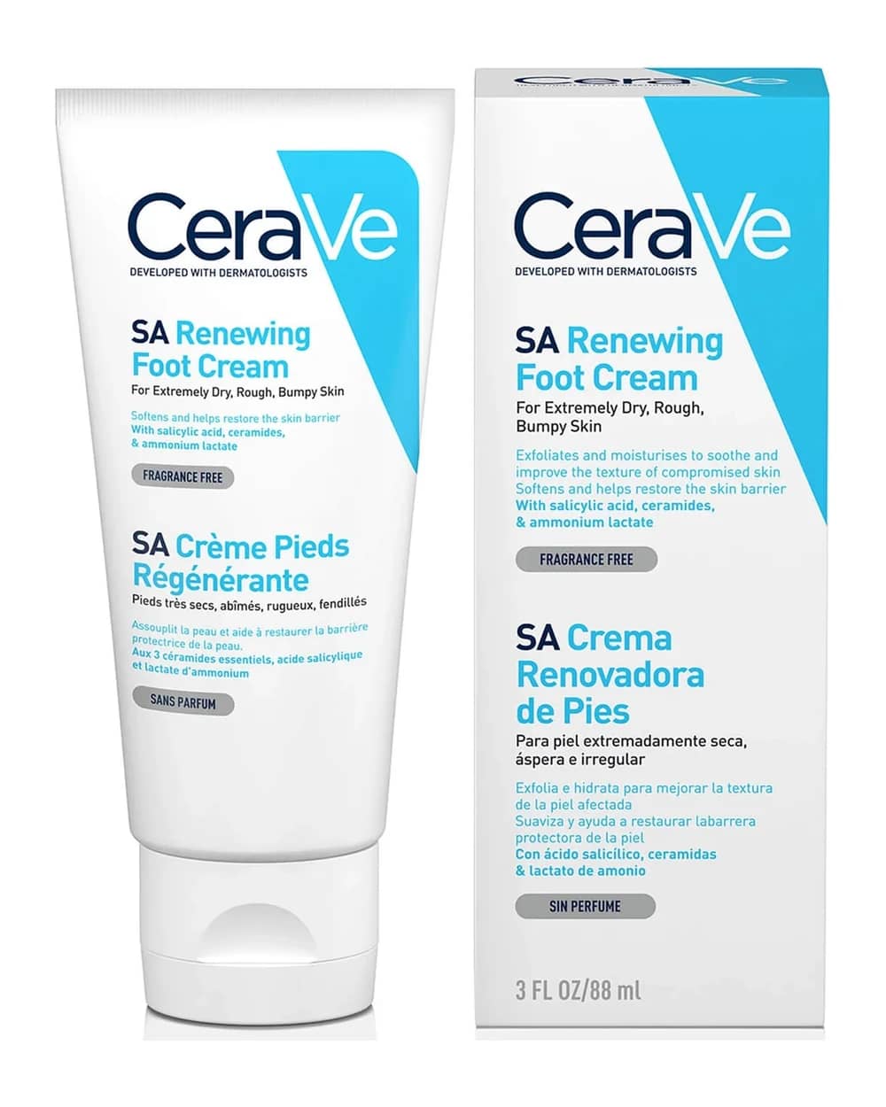 CeraVe SA Renewing Crema Rigenerante per i Piedi 88 ml