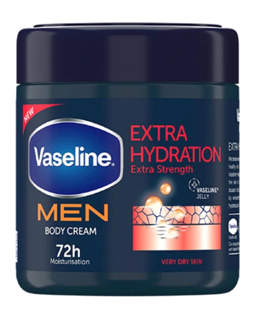 کرم بدن آقایان Extra Hydration وازلین 400ml