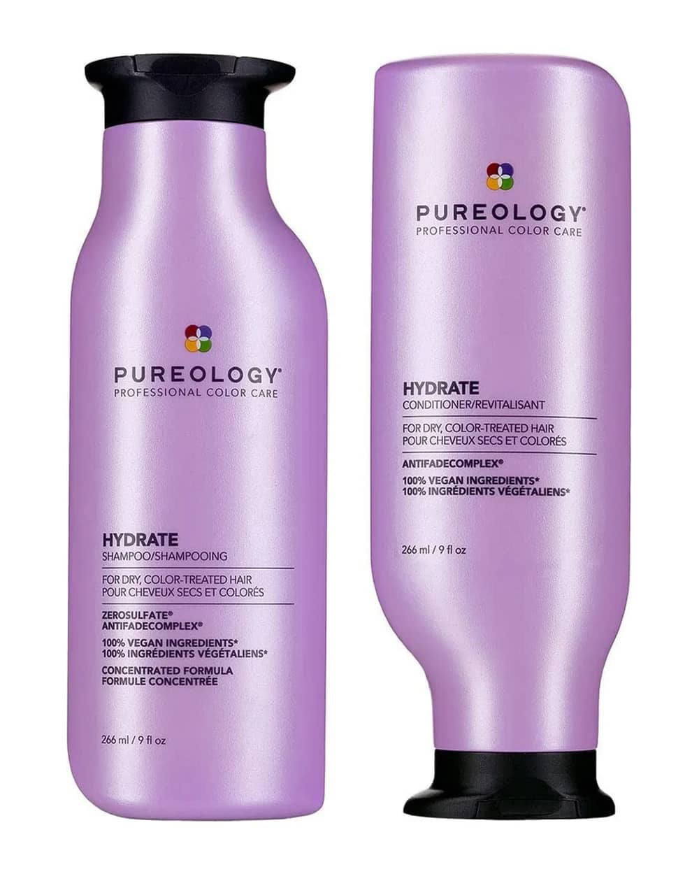 Pureology Hydrate Shampoo and Conditioner Moisturising Bundle for Dry Hair, Sulphate Free for a Gentle Cleanse