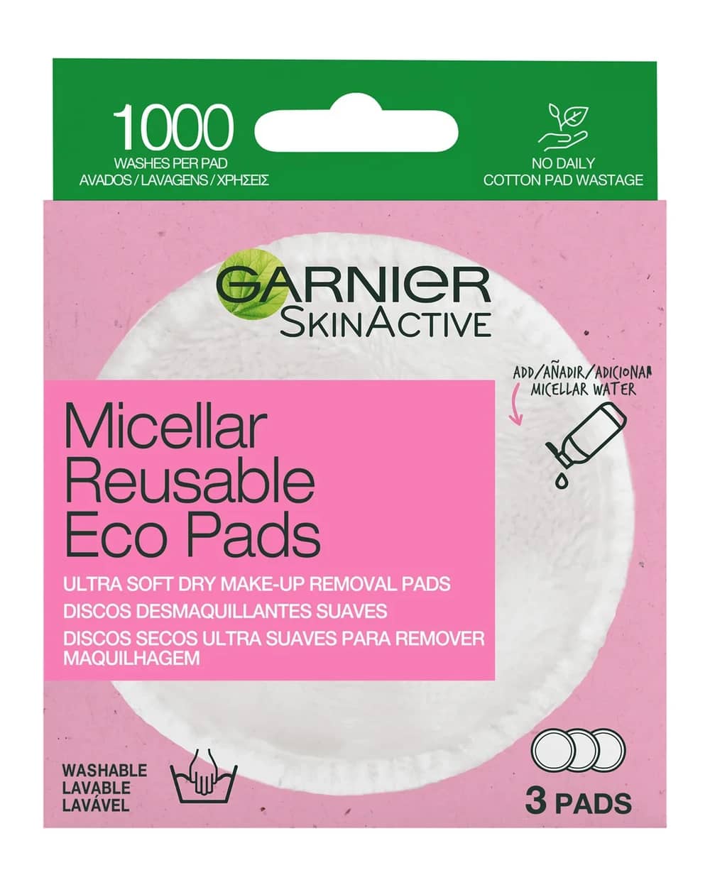 Garnier Micellar Eco Pads struccanti riutilizzabili