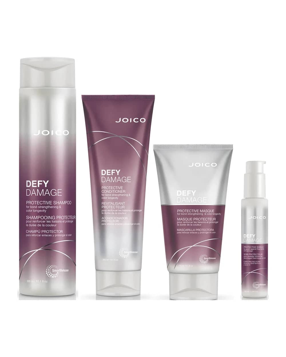 Joico Defy Damage Shampoo, Conditioner, Masque and Shield Set